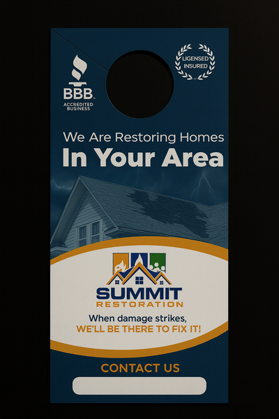 4.25" x 11" Gloss-Coated Door Hangers