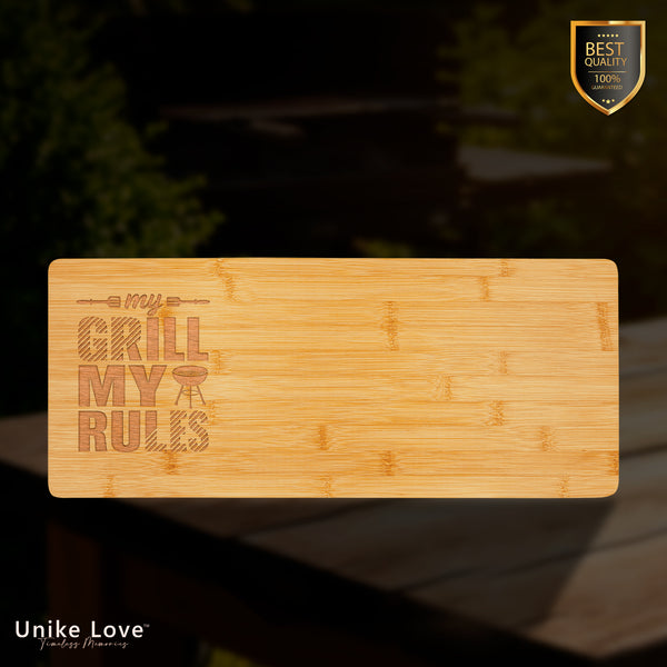 19 3/4" x 8" Bamboo Charcuterie Board/Cutting Board