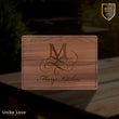 13 3/4" x 9 3/4" Walnut Cutting Board with Drip Ring