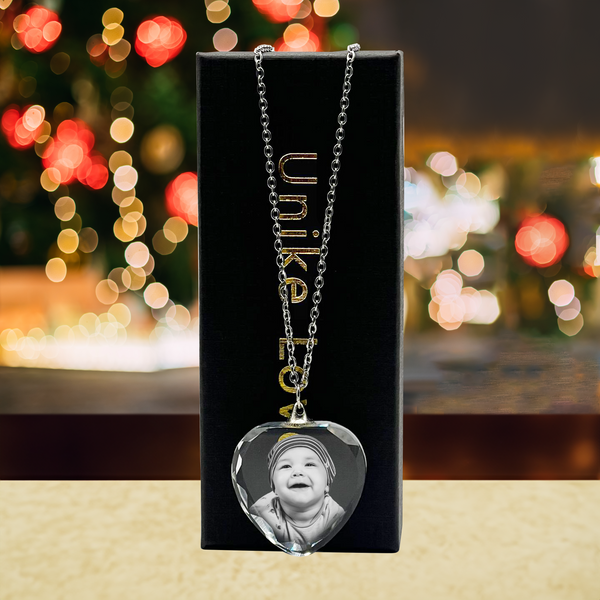 2D Crystal Heart Necklace | Valentine's Day Exclusive