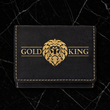 3" x 4" Black/Gold Laserable Leatherette Trifold Wallet