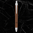 Dark Brown Laserable Leatherette Pen