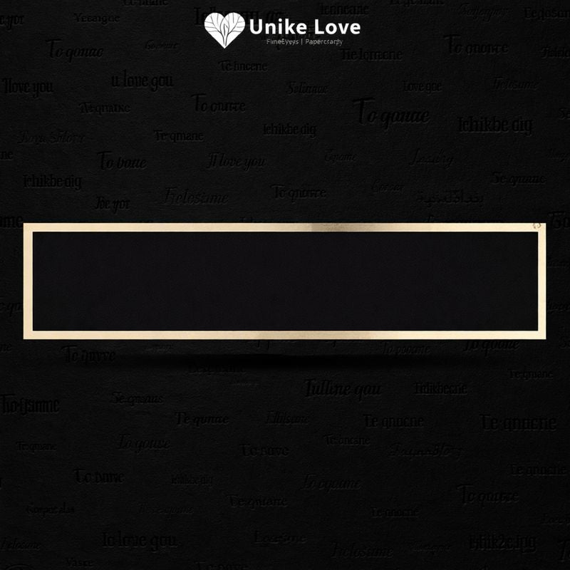 9 1/2" x 1 3/4" Black/Gold Brass Plate for 10 1/2" Desk Wedges