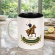 11 oz. White/Black Sublimatable Ceramic Mug