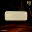 3" x 1" Gold Round Corner Plastic Badge Frame