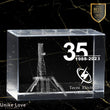 Retirement Gift | 3D Photo Crystal Brick | Co-workers gift | Luxury Detail | Personalized Laser Engraving.