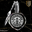 Corporate Personalized Crystal Keychain | Heart Shaped |