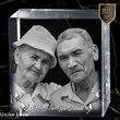 Elegant Memorial Present | 3D Laser Crystal Premium Square | Personalized Engraving | Custom Photo Laser Etched Gift