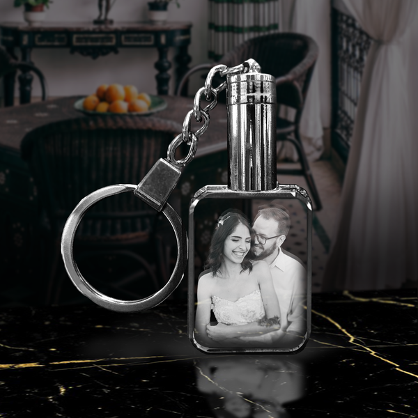 Personalized Crystal Keyring | Rectangular Shape | Keychain |