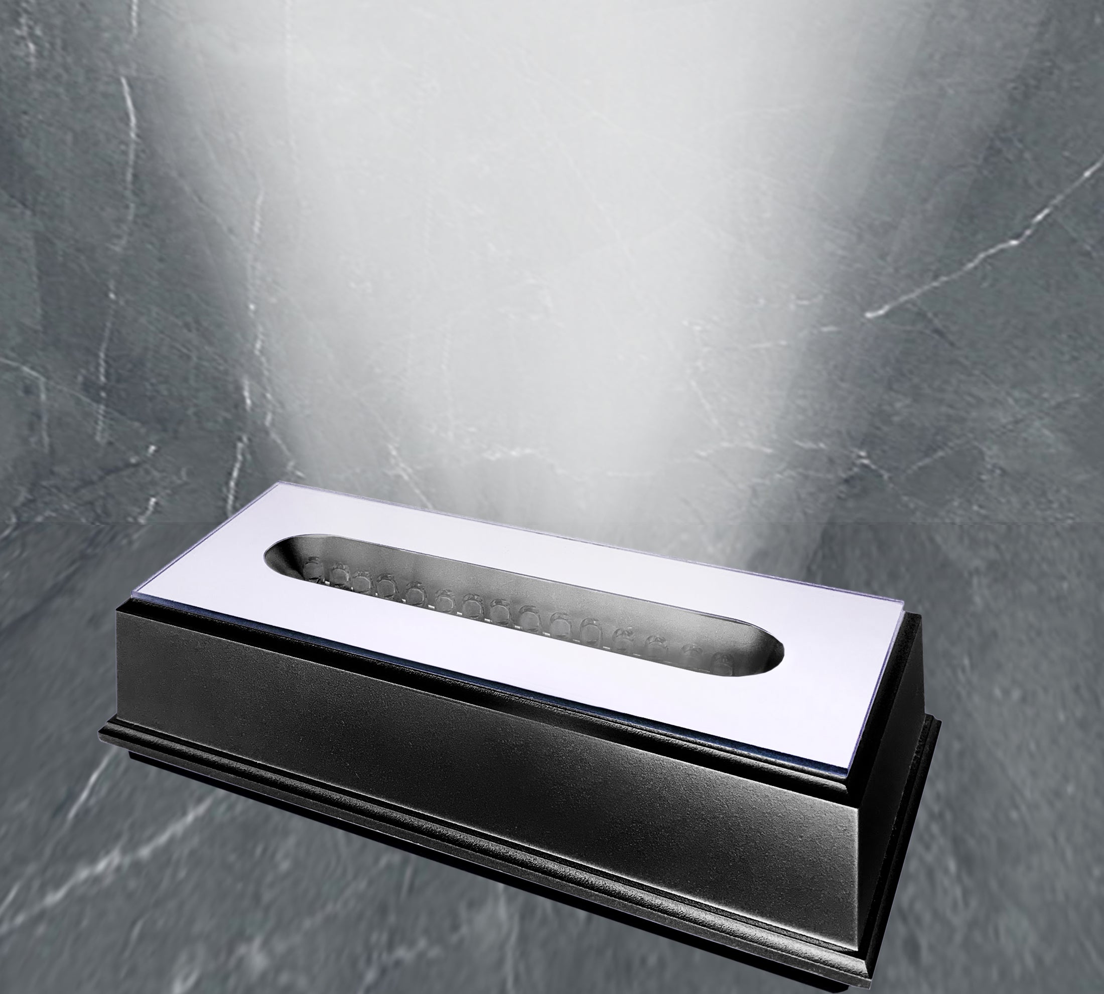 Large Long LED Light Plastic Base | Black Finish