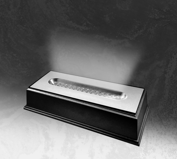 Large Long LED Light Plastic Base | Black Finish