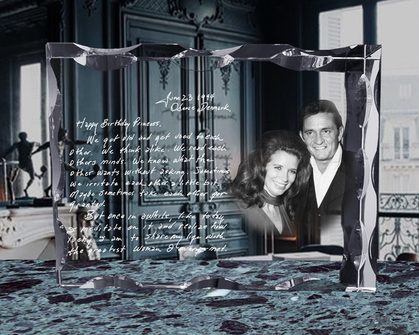 Premium Letter | Luxury Crystal Subsurface Engraved