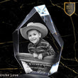 Newborns Gift | 3D Photo Crystal Prestige | Personalized Laser Engraving.