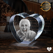 3D Photo Crystal Heart | Personalized Artwork | Best Friend Birthday Gift | Custom Friendship Gift | Everlasting Luxury | Bestie Gift