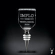 2D Premier Crystal Wine stopper | Personalized Engraving.