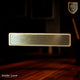 2 1/2" x 5/8" Bright Leaded Brass Name Badge Blank with Fused Posts