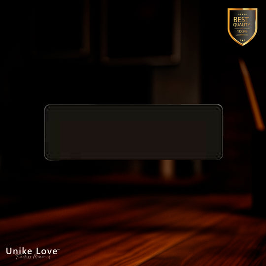 7/8" x 2 3/4" Laserable Black Brass Name Badge Plate