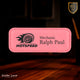3 1/4" x 1 1/4" Pink Laserable Leatherette Badge Blank with Magnet