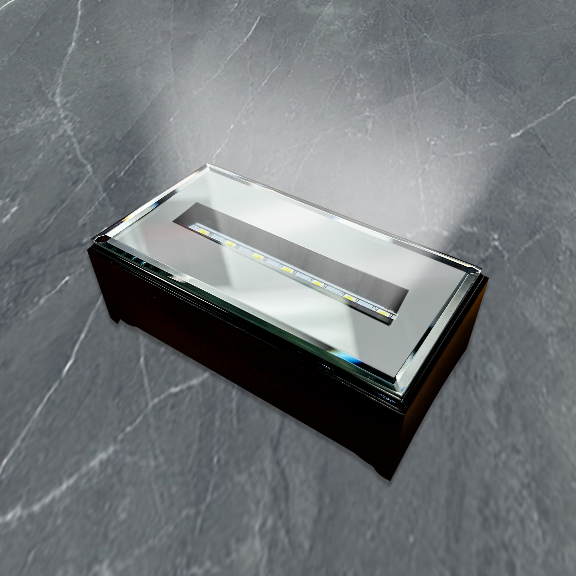 Medium Long LED Light Plastic Base | Black Finish