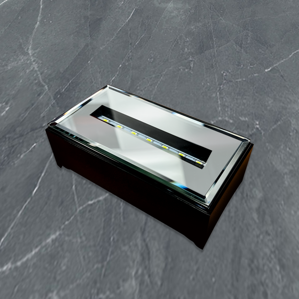 Medium Long LED Light Plastic Base | Black Finish