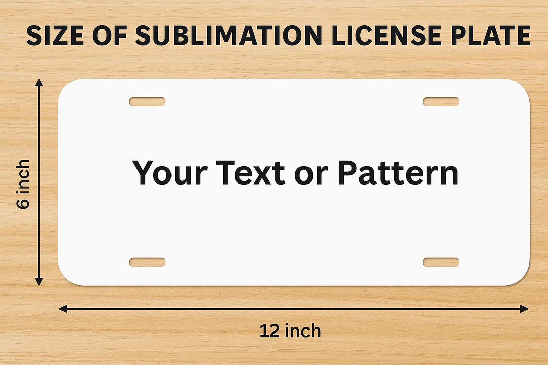 Customized Dye Sublimation Metal License Plate