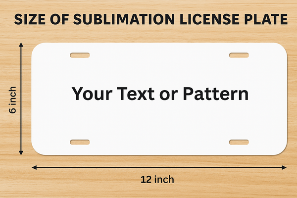 Customized Dye Sublimation Metal License Plate