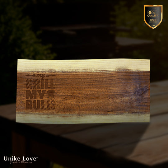 18"x 8" Black Walnut Cutting and Charcuterie Board