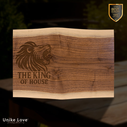 13 3/4"x 9 3/4" Black Walnut Cutting and Charcuterie Board