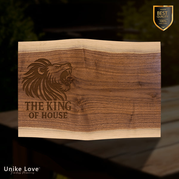 13 3/4"x 9 3/4" Black Walnut Cutting and Charcuterie Board