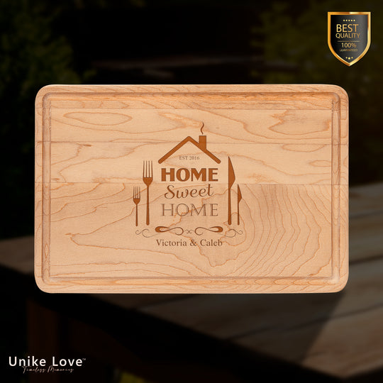 9" x 6" Maple Cutting Board with Drip Ring