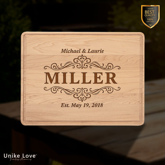 11 1/2" x 8 3/4" Maple Cutting Board with Drip Ring