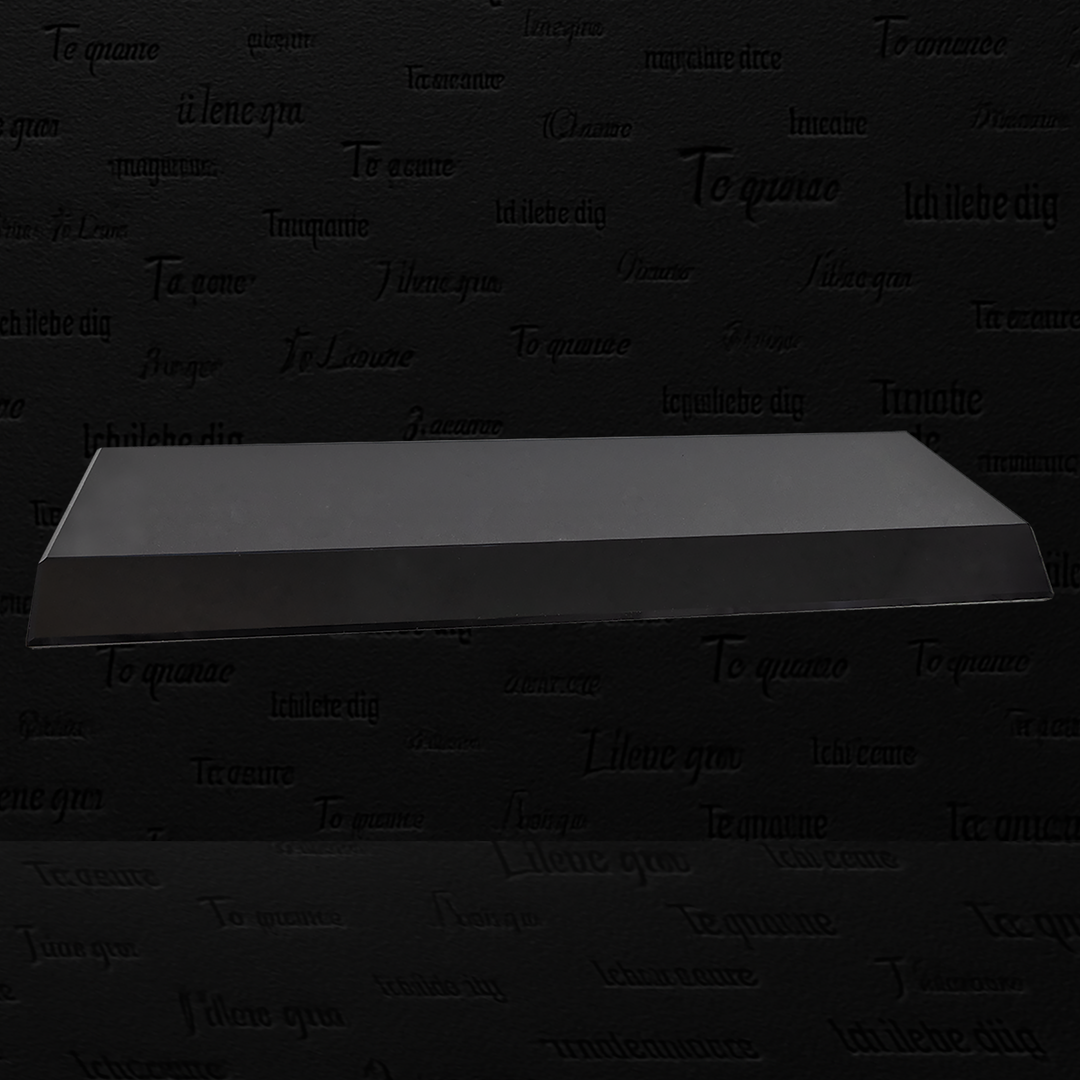 12" x 4" x 3/4" Black Crystal Base