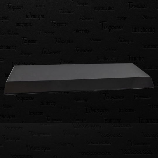 12" x 4" x 3/4" Black Crystal Base