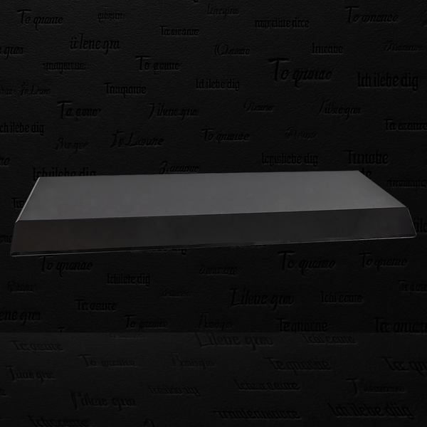 12" x 4" x 3/4" Black Crystal Base