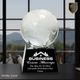 Crystal Globe on Black Base