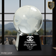 Crystal Globe on Black Base