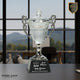 Crystal Cup with Silver Handles and Stem