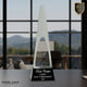 Clear Crystal 3D Golf Spire on Black Pedestal Base
