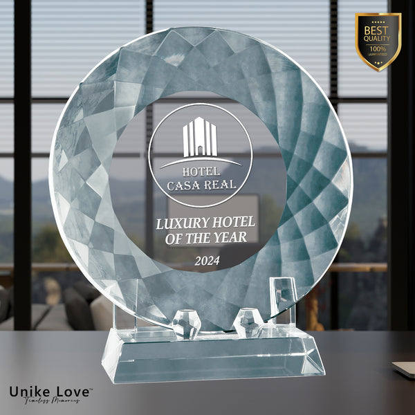 Crystal Plate with Base