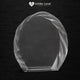 6" Oval Crystal with Decorative Edge