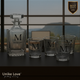 Customized Whiskey Set 750mL Square Glass Decanter Set with Four 11 oz. Rocks Glasses