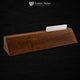 10" Genuine Walnut Desk Wedge with Business Card Holder