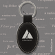 Oval Keychain on Leatherette