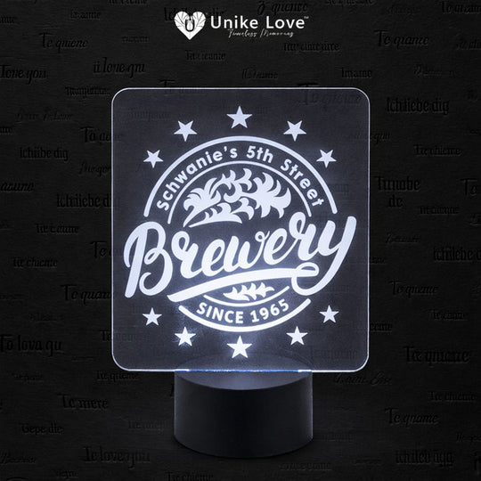 3 1/2" Round Black Lighted Base with Remote for 1/8" Acrylic (not included)