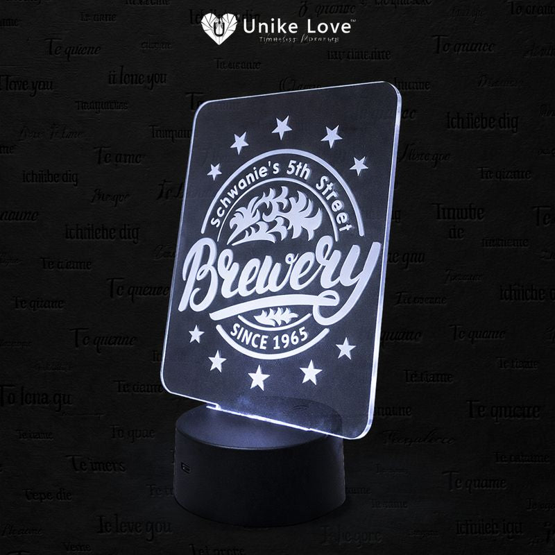 3 1/2" Round Black Lighted Base with Remote for 1/8" Acrylic (not included)