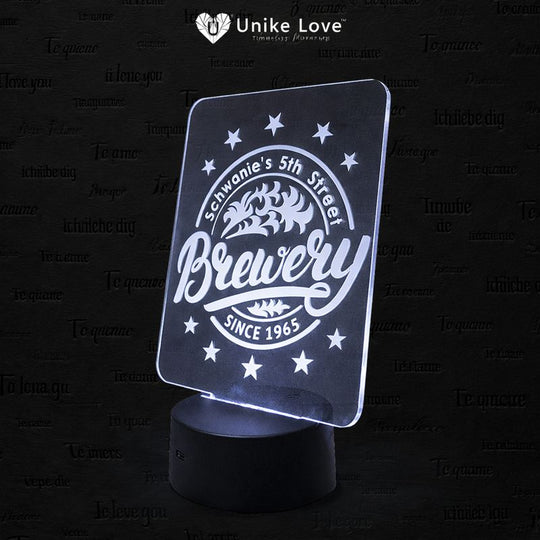 3 1/2" Round Black Lighted Base with Remote for 1/8" Acrylic (not included)