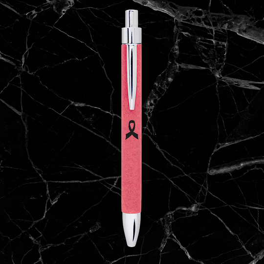 Pink Laserable Leatherette Pen