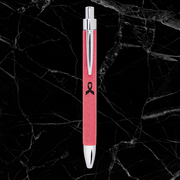 Pink Laserable Leatherette Pen