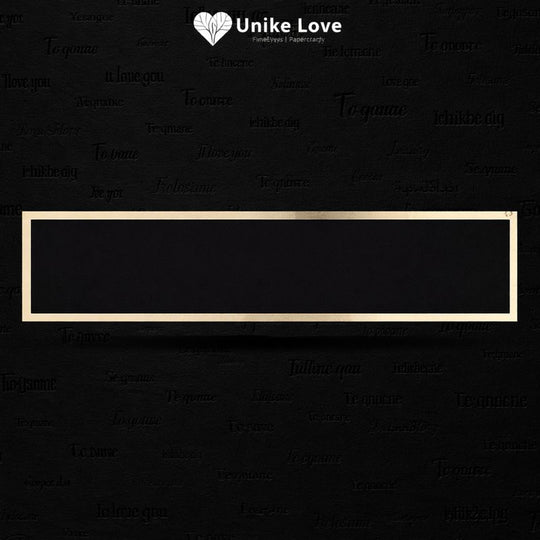 9 1/2" x 1 3/4" Black/Gold Brass Plate for 10 1/2" Desk Wedges