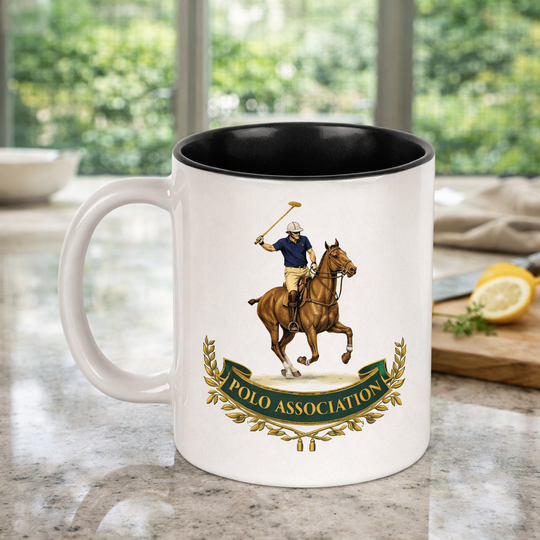 11 oz. White/Black Sublimatable Ceramic Mug